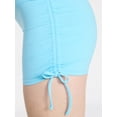 thumbnail image 4 of No Boundaries Ruched Side Bike Shorts, 4" Inseam, Women’s XXS-XXL, 4 of 5