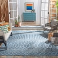 thumbnail image 2 of SAFAVIEH Courtyard Javier Geometric Indoor/Outdoor Area Rug, Navy/Grey, 8' x 10', 2 of 6