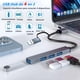 thumbnail image 3 of Adaptador USB C 4 en 2 Podero Ultradelgado con Hub USB 3.0 de 4 Puertos en USB A, 3 of 8