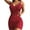 Wine womens dresses, variant on Usmixi Womens Dresses Night Club Sexy Spaghetti Strap Sequin Ruched Bodycon Dresses Fashion Solid V-Neck Sleeveless Mini Summer Dress Blue s
