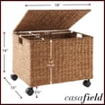 thumbnail image 7 of Casafield Rolling Filing Cabinet, Cinnamon - Water Hyacinth Hanging File Folder Organizer, Home Office Storage, 7 of 7