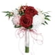 thumbnail image 1 of Qarigey Durabilidad duradera de plástico: rosas artificiales realistas para ramos de boda y decoración de fiestas Ropa, zapatos y accesorios Miscelánea Vino Tinto+Blanco 22*29, 1 of 6