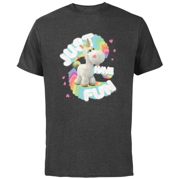Disney and Pixar’s Toy Story Buttercup Unicorn Just Have Fun - Short Sleeve Cotton T-Shirt for Adults - Customized-Charcoal