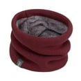 thumbnail image 3 of Polaina de cuello de invierno con forro polar y bufanda térmica para motociclismo, ciclismo y senderismo. Rojo, 3 of 9