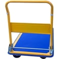thumbnail image 2 of HPDAVV Foldable Platform Hand Truck - Foldable Dolly Cart 24" W x 35" L for Moving Easy Storage and 360 Degree Swivel Wheels 660lbs Capacity, Blue, 2 of 10