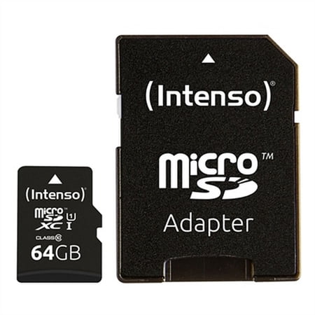 Intenso Premium Microsdxc Memory Card INCL. SD Adapter Class 10 UHS-I 128 GB Black 128 GB UH
