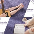 thumbnail image 5 of Junovo Super Soft Fluffy Area Rugs Modern Shag Rug for Bedroom Living Room,Cute Carpets for Kids Nursery Girls Home Dorm,6'x9',Gray Purple, 5 of 8