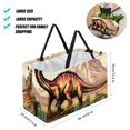 thumbnail image 2 of Dinosaur Large Capacity Reusable Foldable Oxford Cloth Easter Basket Tote Bag Shopping Bags Decorative Box, 2 of 7