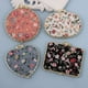 thumbnail image 4 of Espejo de maquillaje pequeño portátil plegable de doble cara con estampado de tela retro artístico de regalo de estilo, 4 of 5
