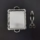 thumbnail image 1 of Accesorios de , juguetes de cocina de de simulación 1:12, Mini tienda adería, Clips de miniatura, bandeja de papel plata Hugo bandeja en miniatura, 1 of 7