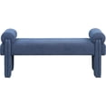 thumbnail image 3 of Meridian Furniture Stefano Navy Fabric Bench, 3 of 8