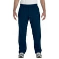 thumbnail image 1 of Gildan G184 Men's Open-Bottom Sweatpants -Navy-Small, 1 of 2