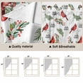 thumbnail image 5 of Cardinal Bird Swag Curtains for Kitchen/Bedroom/Living Room, Berry Holly Branches Winter Plants Scalloped Curtains 63 Inch Long, Rod Pocket Window Swag Topper Curtains Valances 2 Panels Set 36"x63", 5 of 8