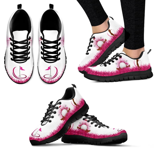 Zapatillas De deporte De marca De diseño De campo De Golf rosa, Zapatos cómodos para juegos De Golf, Zapatos deportivos/amor, Zapatos Planos De Mujer