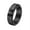 Black, variant on Men's and Women's Stainless Steel Classic Stone Texture Anxiety Relief Rotatable Finger Ring Black Size 7