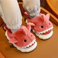 thumbnail image 3 of Nygoyerh Kids Adult Cute Shark Slippers Winter Indoor Thick Bottom Warm Plush Doll Antislip Slippers, 3 of 6