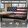 thumbnail image 4 of XYZCANDO Old American Flag RV Dinette Cushion Covers Comfortable Couch Cushion Covers Universal Camper Accessories Washable Furniture Covers for Sofa and Loveseat Red, 4 of 7