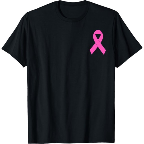 Cute Pink Ribbon Breast Cancer Awareness Women Men Kids T-Shirt men and women can wear, black, white, gifts