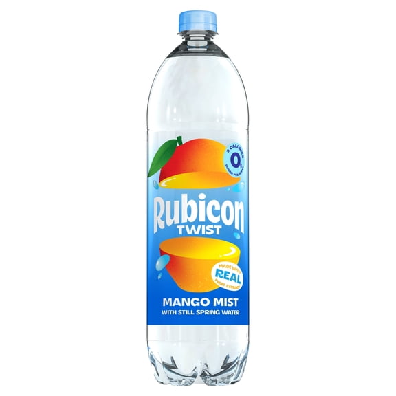 Rubicon Twist Mango Mist Still Flavoured Spring Water 1.5L, Imported from Britain