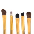thumbnail image 7 of Unique Bargains 5 Pcs Travel Blending Makeup Brush Set Foundation Concealer Blusher Brush 15.3x2.3cm Gold Tone, 7 of 7