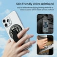 thumbnail image 5 of ELEHOLD Magnetic Phone Grip Kickstand Finger Grip 360° Rotating Magnet Ring Stand Compatible with Mag-safe Series iPhone 16 15 14 13 12/Magnetic Phone Case,Orange, 5 of 7