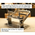 thumbnail image 3 of DENEST Manual Leather Splitter Skiver Adjustable Leather Skiving Machine Paring Peeling Machine, 304 Stainless Steel, 3 of 11