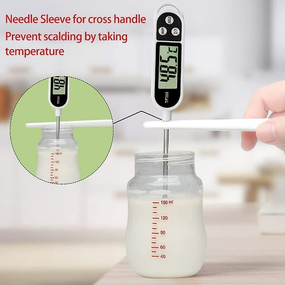 DouHu Kitchen Thermometer Kitchen Accessory Cooking Thermometer, Thermometer Probe Kitchen Thermometer Barbecue 5seconds Lcd Screen Thermometer For Pastry B