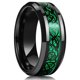 thumbnail image 1 of Anillo de acero inoxidable negro de Color plateado para hombre a la moda, anillo multifacético con ranura para hombre y mujer, anillo de compromiso, regalos de aniversario Dengxun unisex, 1 of 2