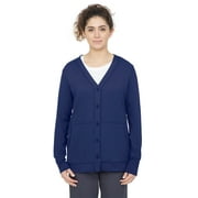 Healing Hands Knits Women's Becca Jacket 'sMedical Cardigan Buttoned Scrub Jacket - 4X-Large,Navy