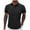 Black, variant on VSSSJ Mens Shirts Button Up Textured Business Work T Shirts Casual Solid Color Slim Fit Short Sleeve Summer Golf Tee Shirt White M