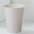 thumbnail image 2 of OULII Paper Recycling Bin White Durable Plastic Simple Office Use 1Pack, 2 of 8