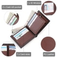 thumbnail image 3 of LOUEBICA Wallets for Men Minimalist Bifold Front Pocket Wallets with 1 ID Window 7 Card Slots, 3 of 6
