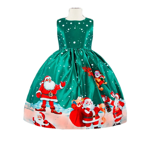 luethbiezx Toddler Baby Girl Christmas Dress Santa Claus Party