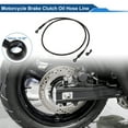 thumbnail image 2 of Manguera de aceite de freno de embrague de motocicleta de 130 cm, nylon, trenzado de alambre de acero inoxidable, PU, línea de freno hidráulico para motocicletas, bicicletas de tierra, ATV, negro, 2 of 6