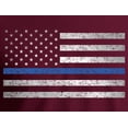 thumbnail image 2 of Thin Blue Line T-Shirt USA Vintage, 2 of 4