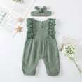 thumbnail image 4 of MEZZALL Baby Boys Romper Jumpsuit O-neck Casual Sleeveless Lace Playsuit For Toddler 0-24 Months Summer Outfits Soft Breathable Comfortable Dailywear Cute / 6-12 Months, 4 of 8
