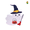 B#002, variant on Plastic Ghost Desktop Stand Cute Halloween Table Decorations, 4 Styles Cartoon Boo Witch Black Cat Ghost Tabletop Figurine for Indoor Fall Home Shelf Decor,Halloween Decor & Summer Decor-D