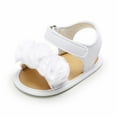 thumbnail image 6 of Actoyo Infant Baby Girls Summer Sandals with Flower Soft Sole First Walker Crib Dress Shoes 0-18M, 6 of 11