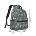 thumbnail image 2 of Uemuo Hedgehogs and Flowers Printed Student Durable Water-resistant Backpack,Travel Backpack,Outdoor Activities Backpack, Laptop Backpack, Multi-compartment Backpack, 2 of 5