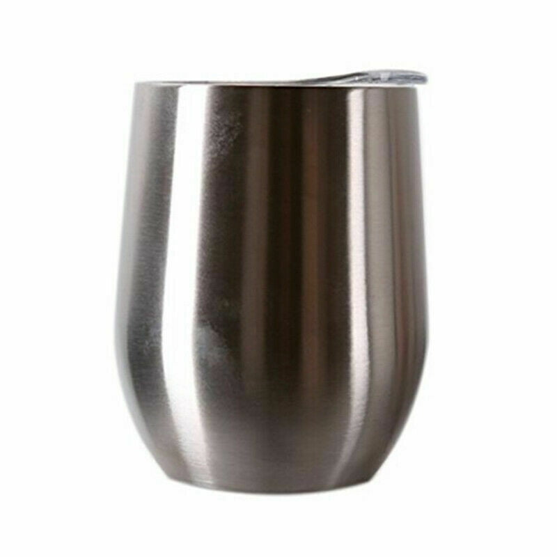 Stainless Steel Wine Tumbler Coffe Glasses Beer Cup Drinking Mug Unbreakable 