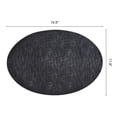 thumbnail image 6 of Placemats Set of 6 Leather Placemats for Kitchen Dining Table Decor Washable Heat Resistant Table Place Mats Black Gold 16.9x11.8inch, 6 of 6