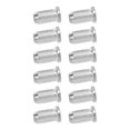 thumbnail image 4 of Metal Guitar Ferrules,  Compatibility Glossy Finish Wear Resistant Replacement Parts Standard Size Electric Guitar Bushing 12PCS  For Musical Instruments Black,Silver,Gold, 4 of 8