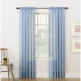 thumbnail image 3 of No. 918 Millennial Emily Solid Sheer Rod Pocket Single Curtain Panel, 3 of 7