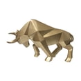 thumbnail image 4 of WLPZXP Bull Statue Ornament Art Crafts Modern Resin Sculpture Animal Statue for Cabinet Gold, 4 of 9