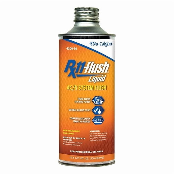 Nu-Calgon Flush Solvent,19.5 oz,Can,Liquid,Clear 4300-30