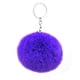 thumbnail image 1 of Llavero de pompón Jumpingount de felpa decoración de cartera Violeta, 1 of 6