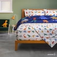 thumbnail image 5 of Set de 4 Piezas Edredón Acolchado y Sábanas Infantil Individual Dreamlab, Colcha para Cualquier Temporada, Hipoalergénica, Diseño Dinosaurios, Color Azul, 5 of 5