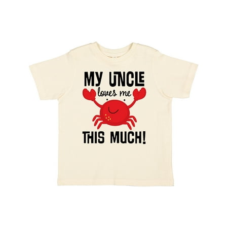 

Inktastic Uncle Loves Me Childs Crab Gift Toddler Boy or Toddler Girl T-Shirt