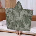 thumbnail image 5 of Green Camo Digital Pixel Pattern Hooded Bath Towel，60"x35" for Ages 3 To 12 Kids, Quick Dry Lightweight Soft Microfiber Hood Beach Towel Cover Up for Kids, 5 of 7