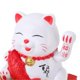 thumbnail image 3 of Solar Waving Cat Innovative Cute Solar Lucky Cat Solar Powered Fortune Cat with Transparent Cover for Car Dashboard Cashier Desk Store White, 3 of 4